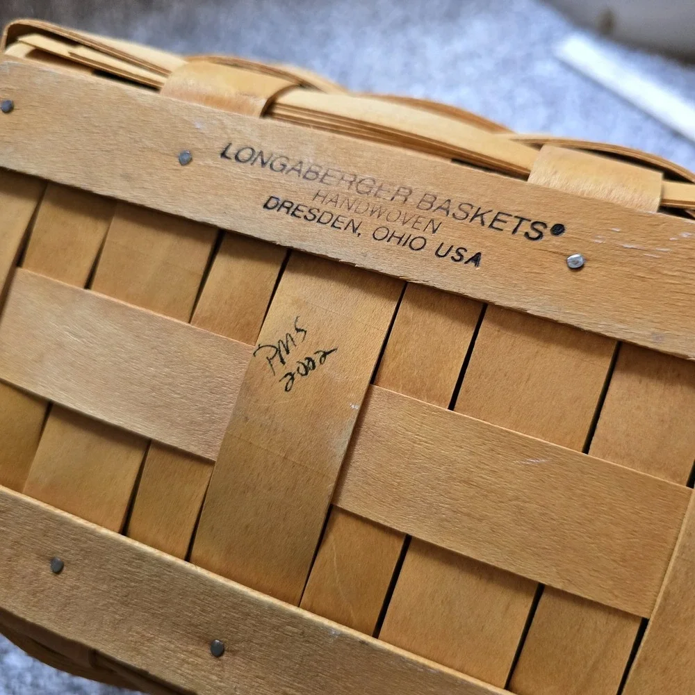 Longaberger‎ 2002 Spring Basket With Paprika Liner No Protector